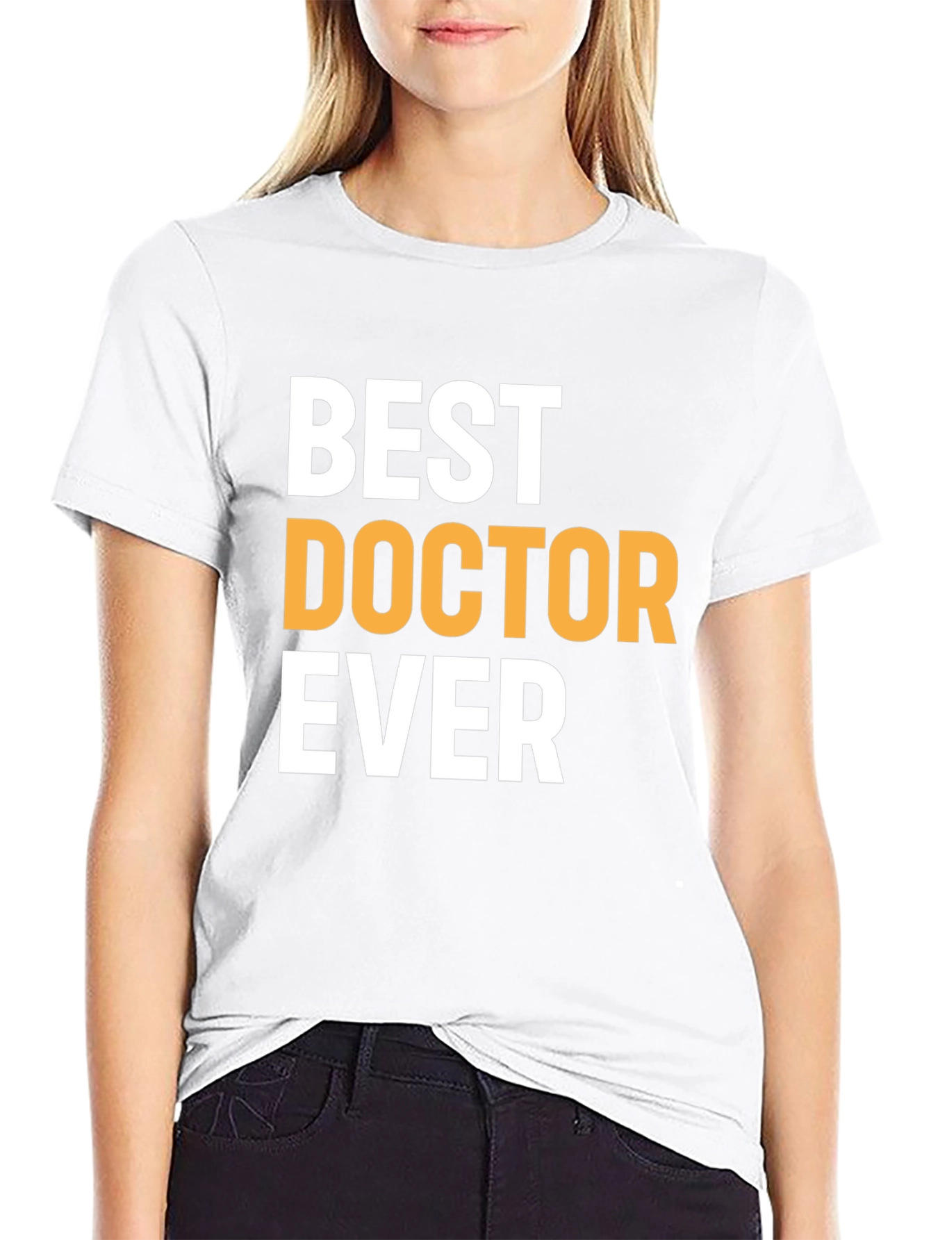 Best Doctor Ever Black Graphic Tee