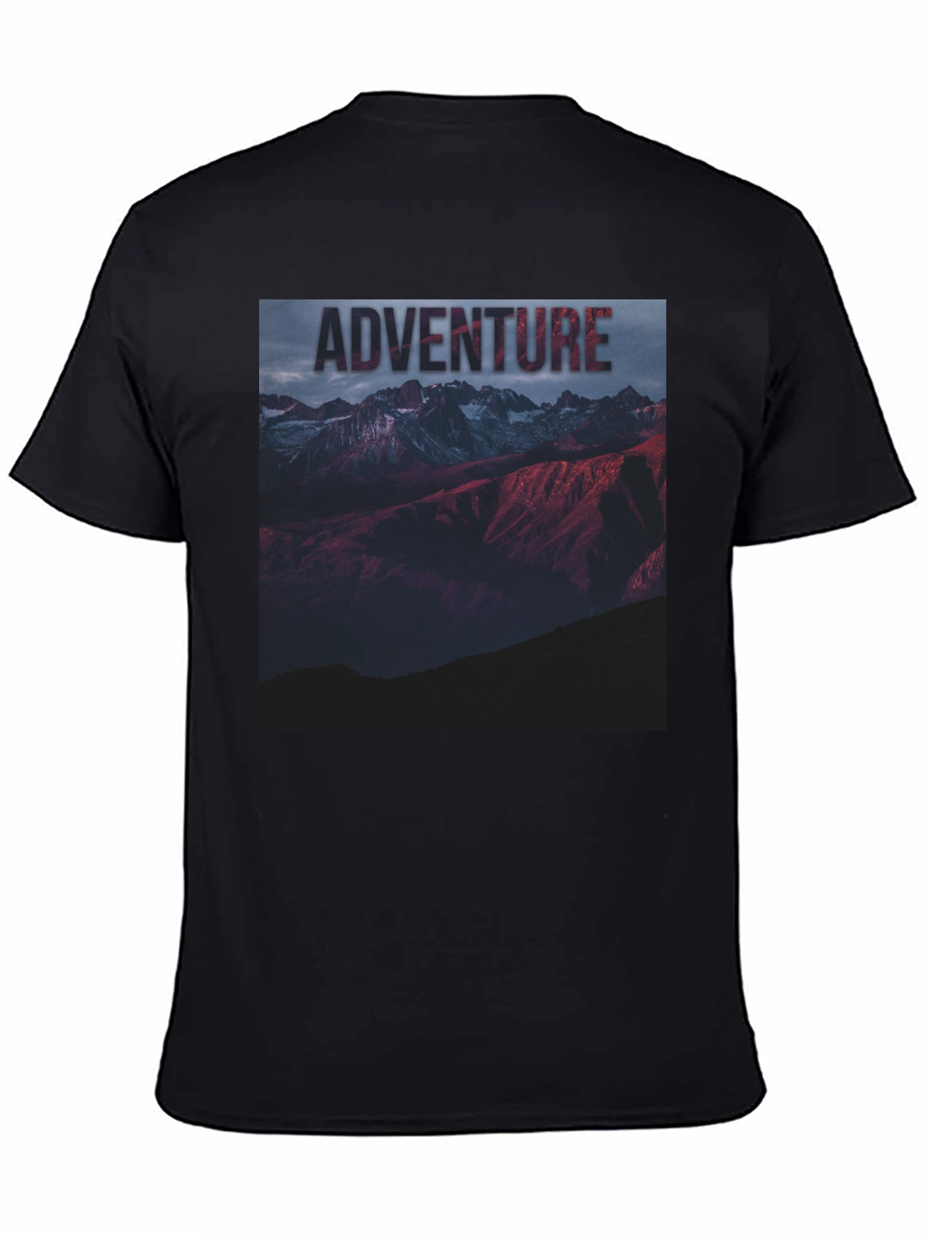 Adventure Mountain Graphic Tee - Black Unisex T-Shirt