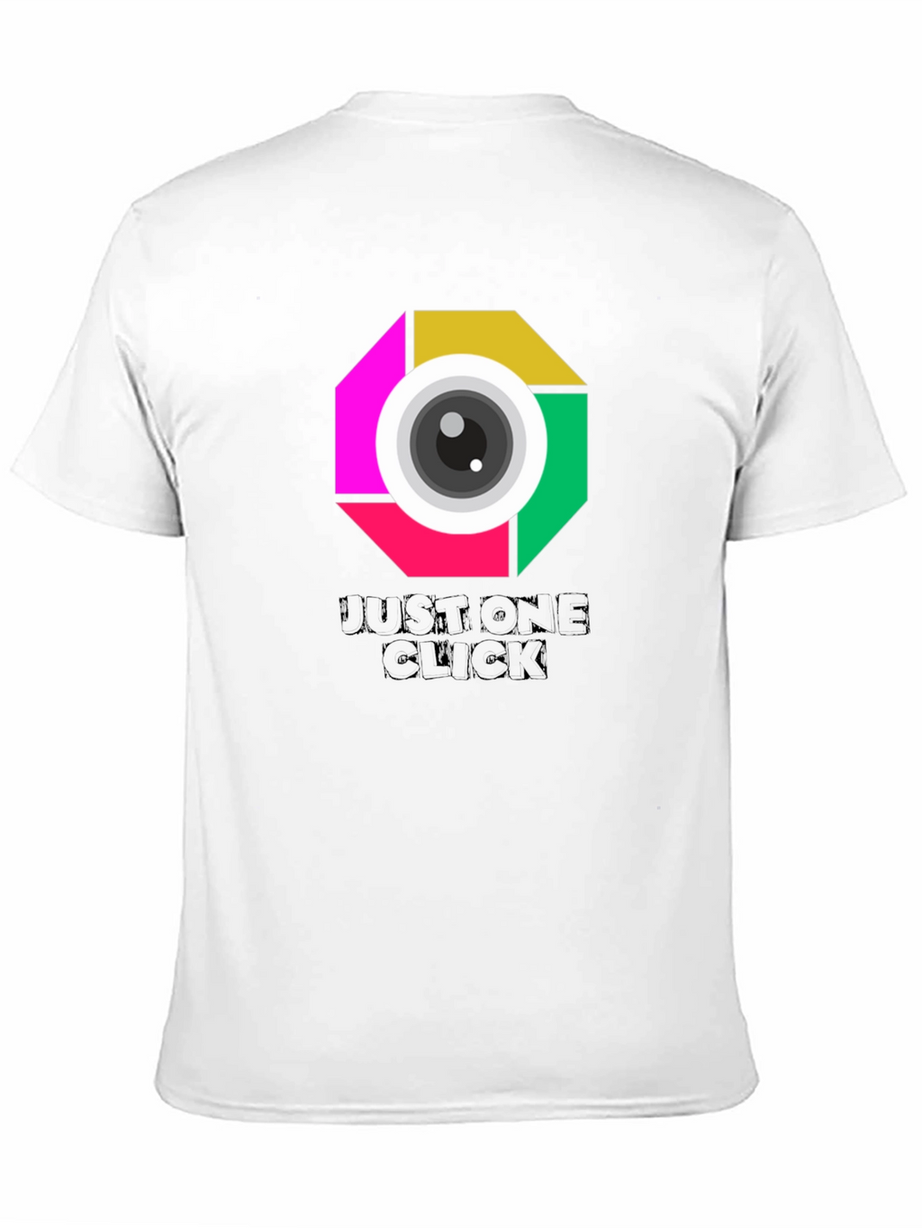 Just One Click Graphic Tee - Unisex Black T-Shirt