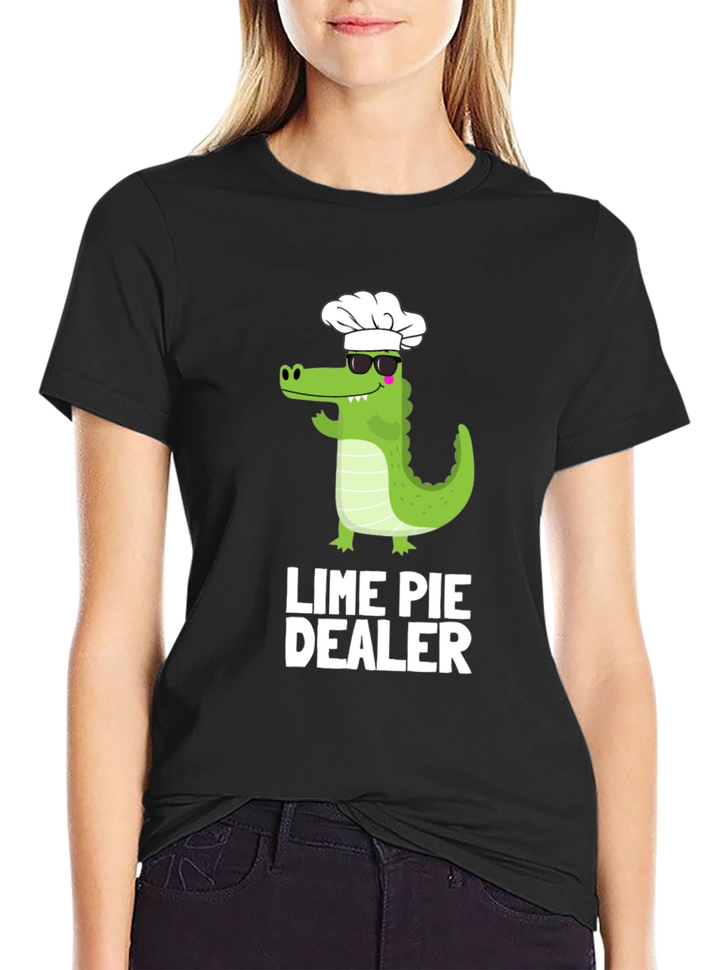 Lime Pie Dealer T-Shirt - Chef Alligator Design