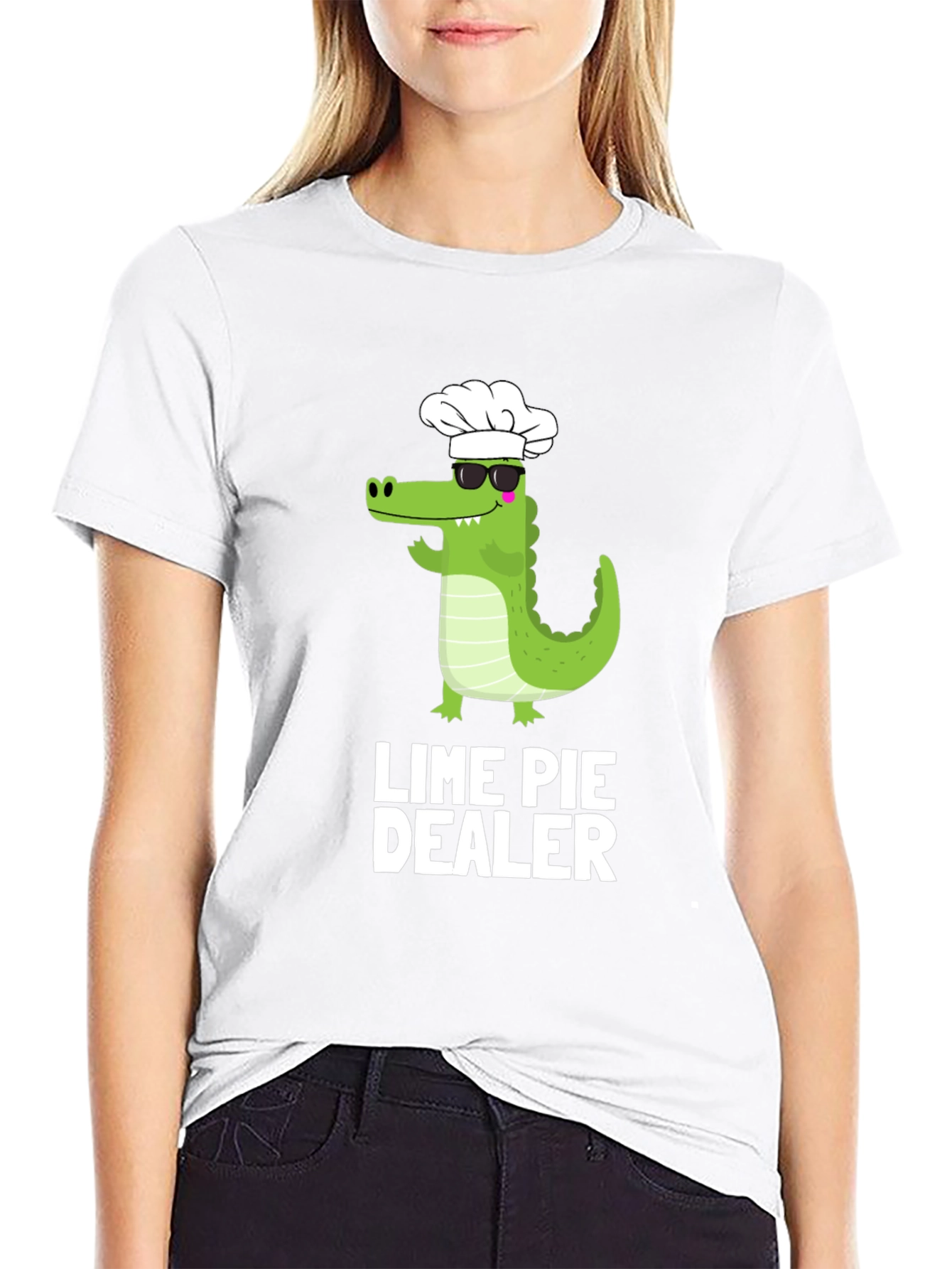 Lime Pie Dealer T-Shirt - Chef Alligator Design