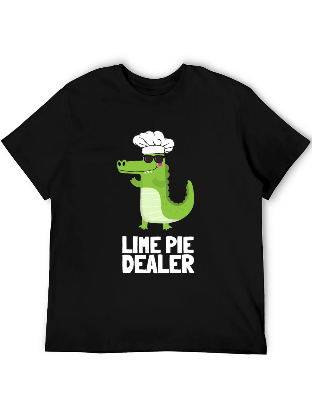 Lime Pie Dealer T-Shirt - Chef Alligator Design