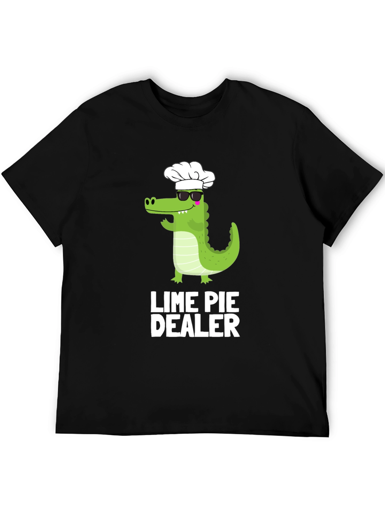 Lime Pie Dealer T-Shirt - Chef Alligator Design