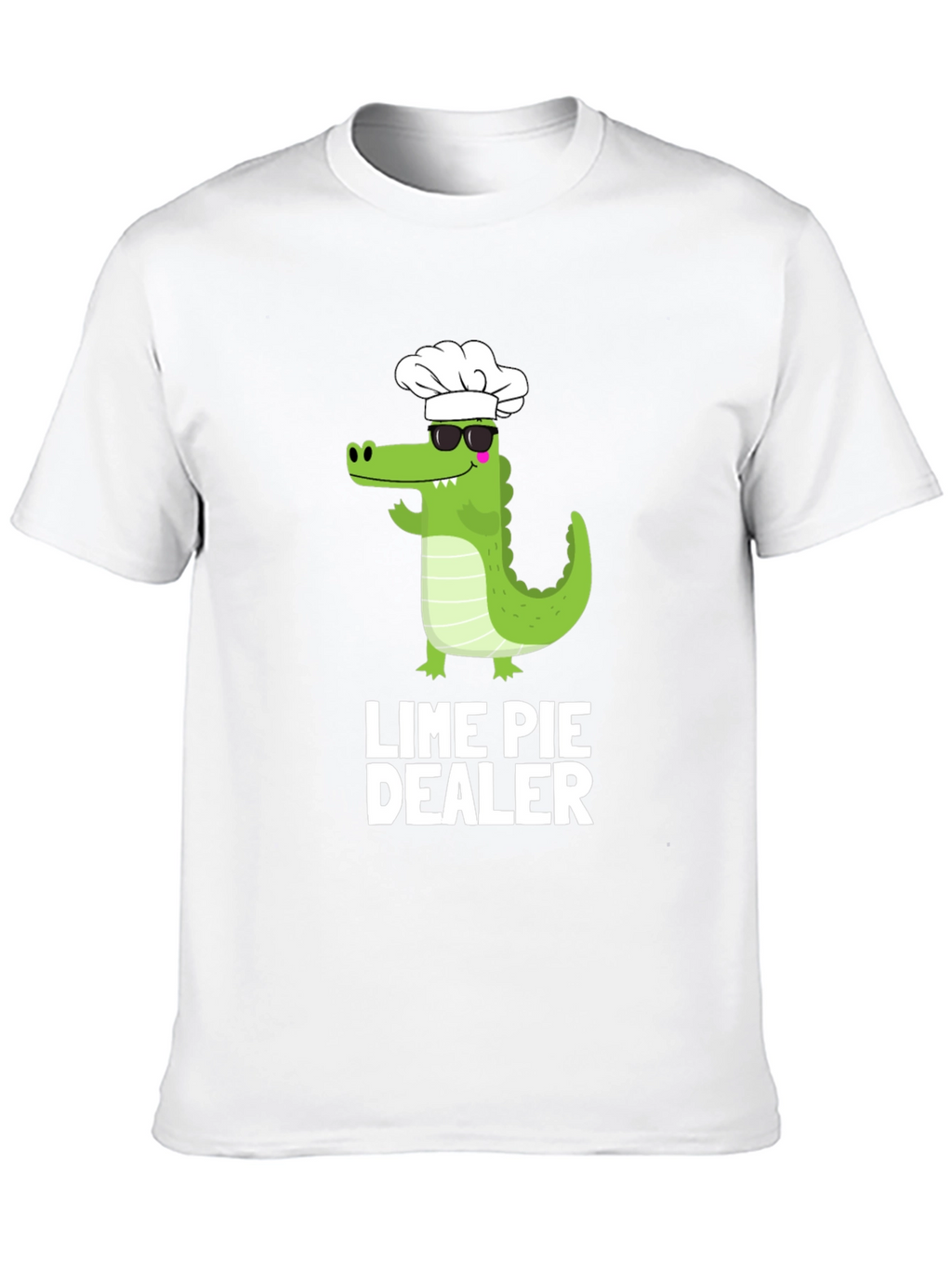 Lime Pie Dealer T-Shirt - Chef Alligator Design