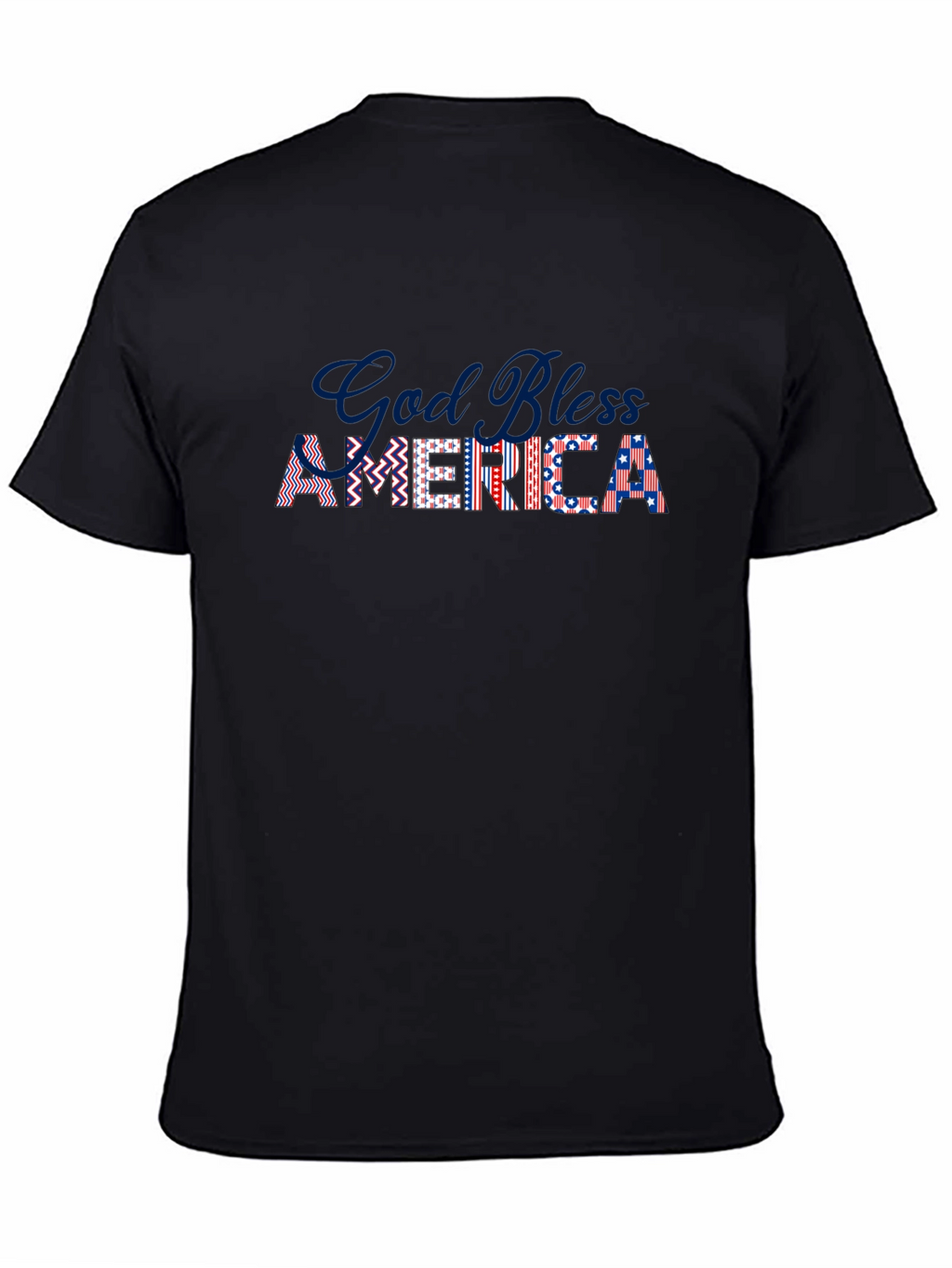 God Bless America Patriotic Graphic T-Shirt