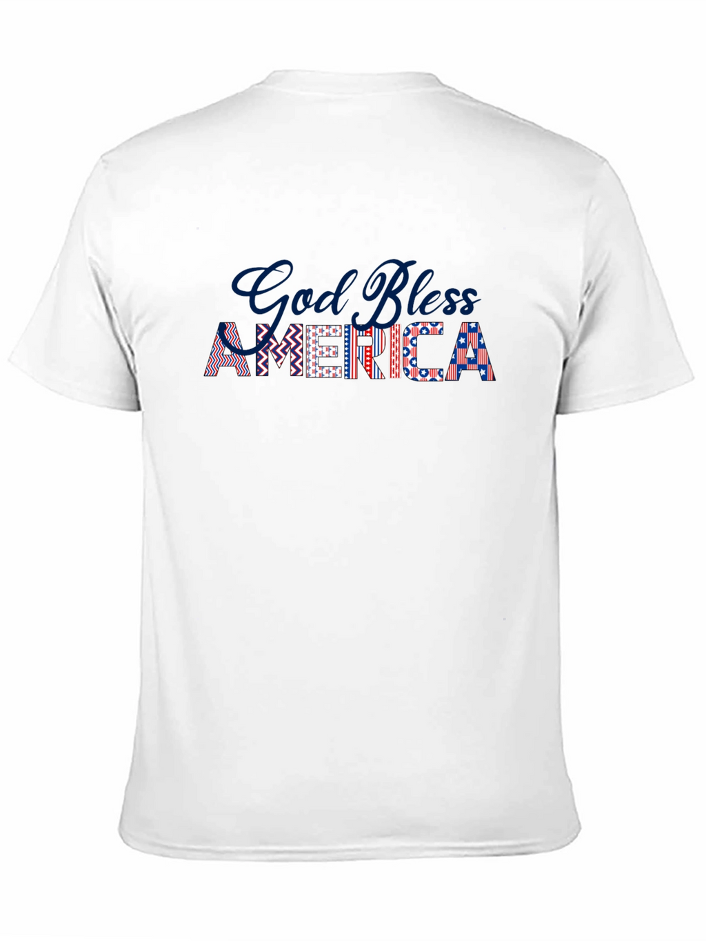 God Bless America Patriotic Graphic T-Shirt