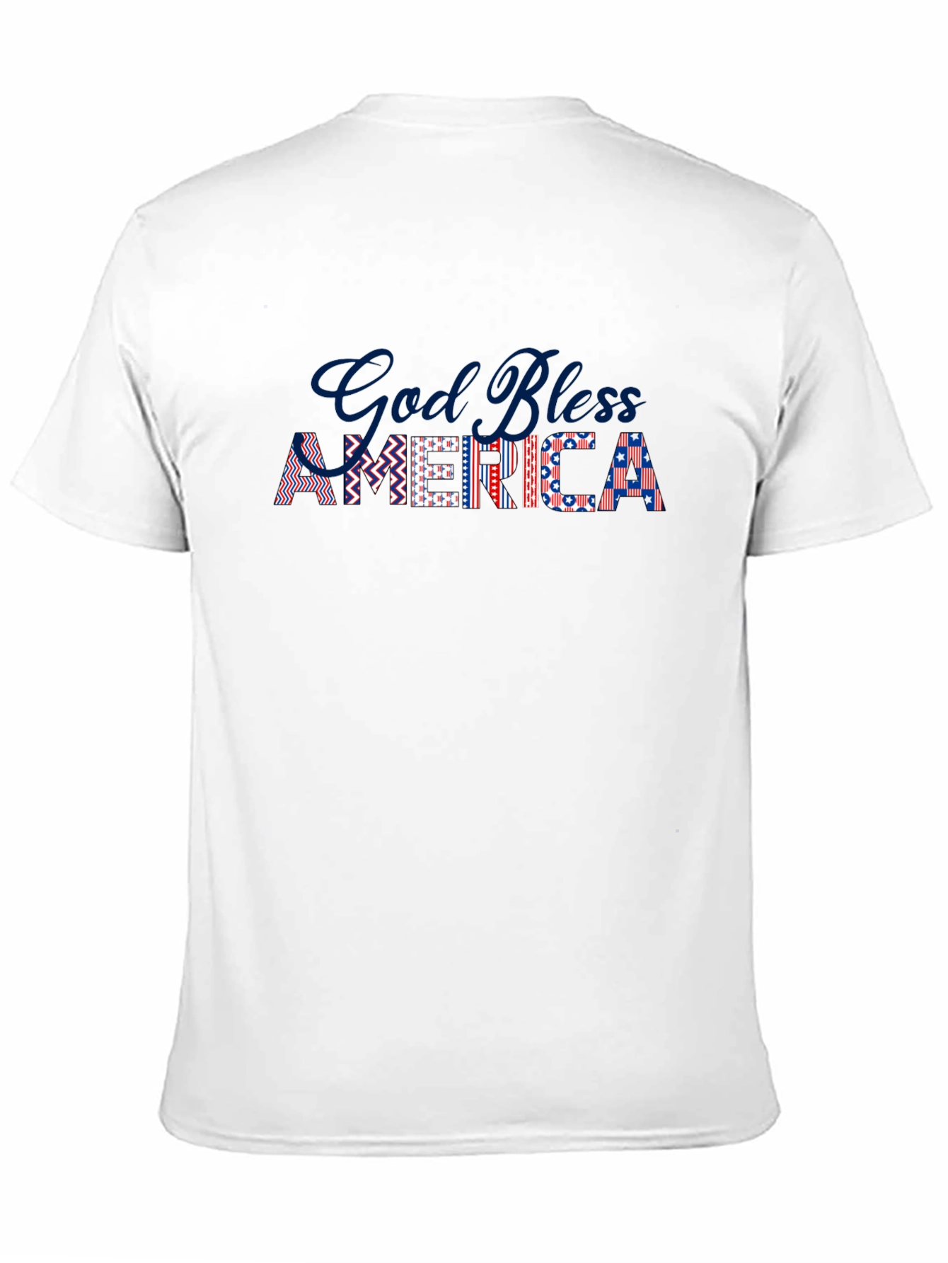 God Bless America Patriotic Graphic T-Shirt