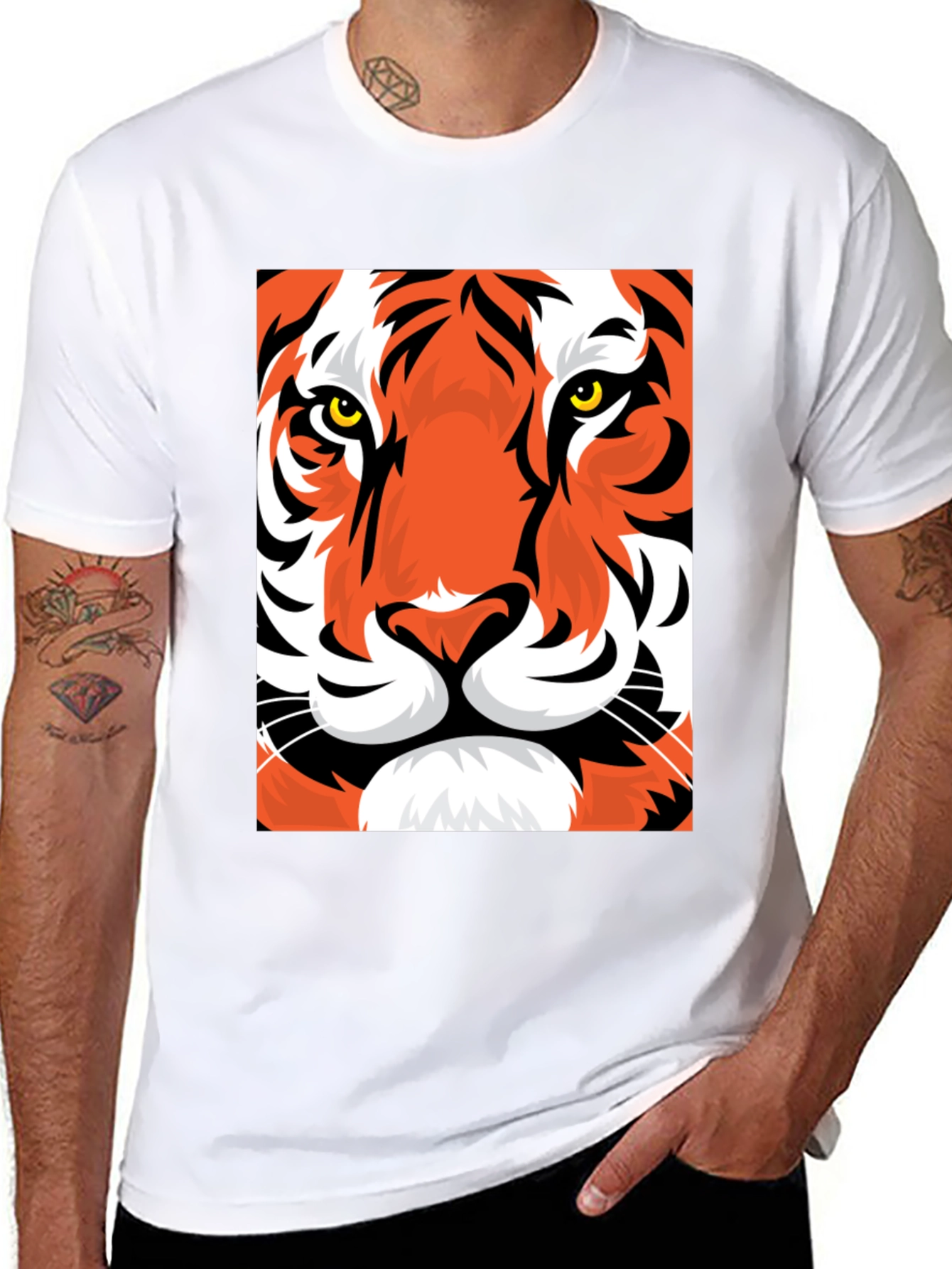Tiger Graphic Tee - Bold Animal Print T-Shirt