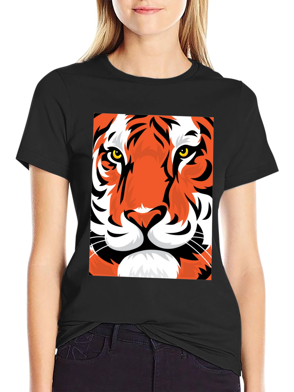 Tiger Graphic Tee - Bold Animal Print T-Shirt