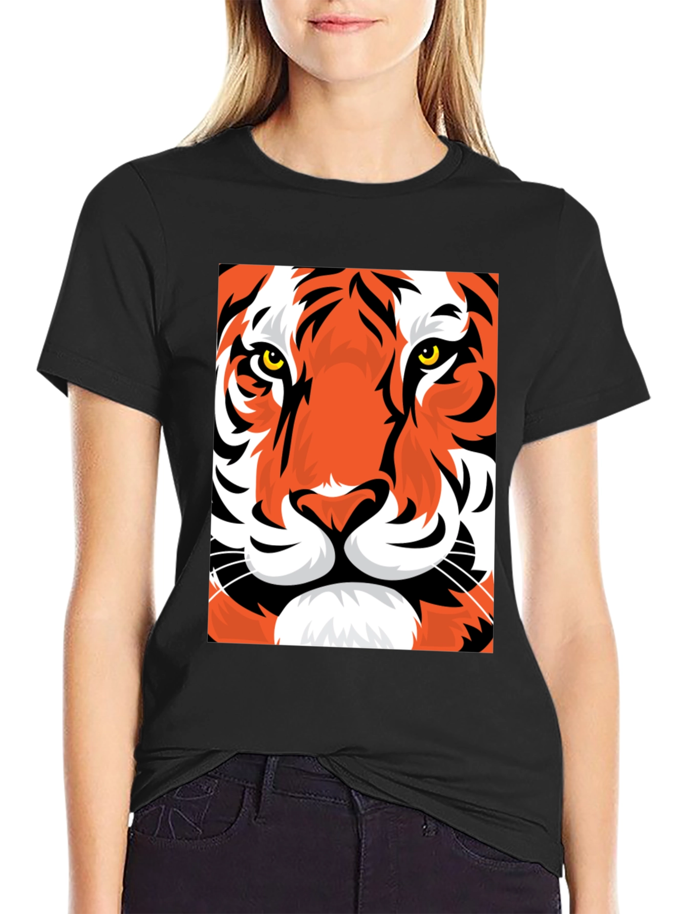 Tiger Graphic Tee - Bold Animal Print T-Shirt