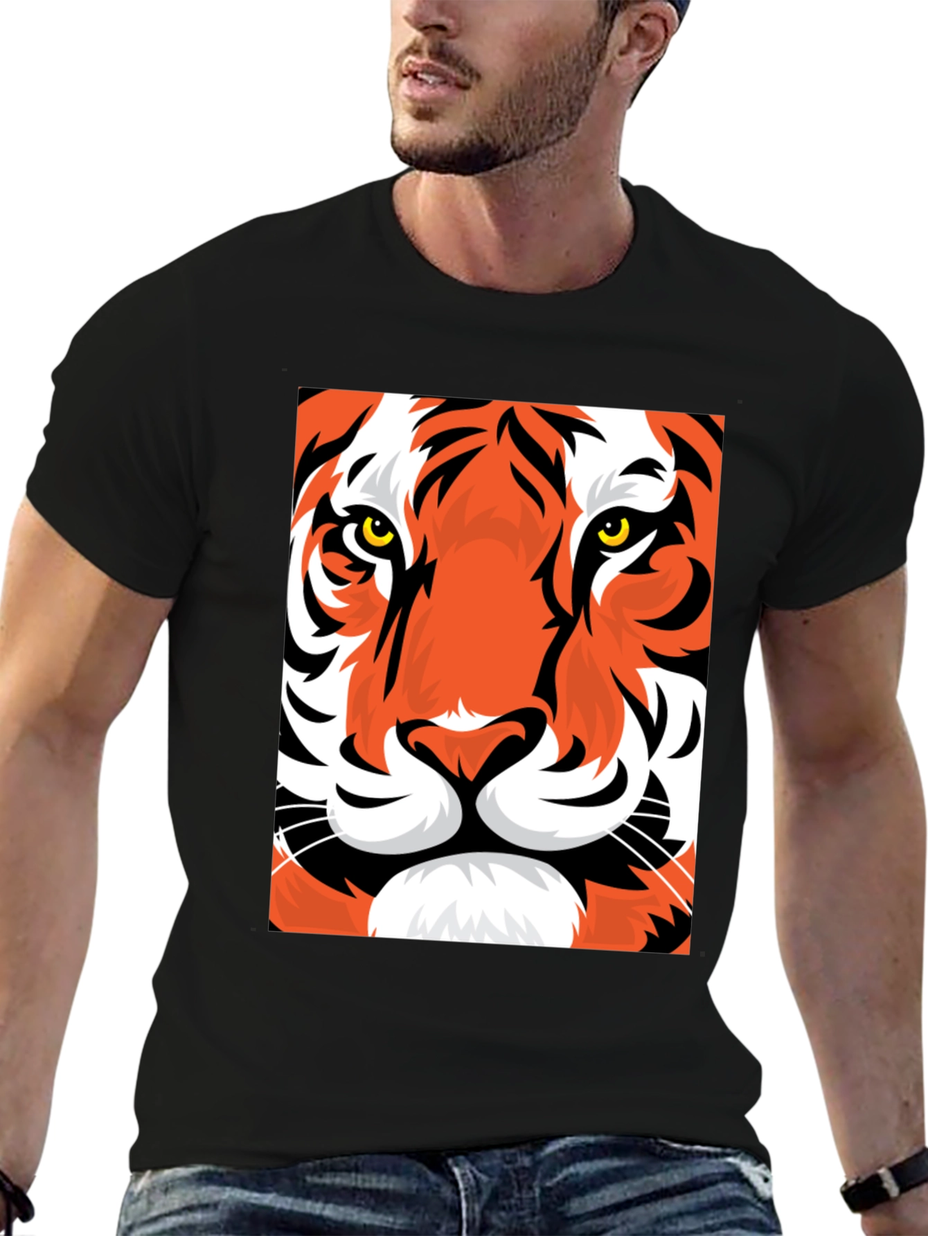 Tiger Graphic Tee - Bold Animal Print T-Shirt