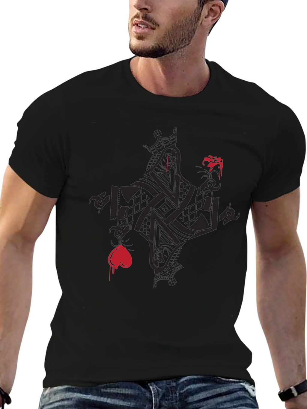 Queen of Hearts Bleeding T-Shirt