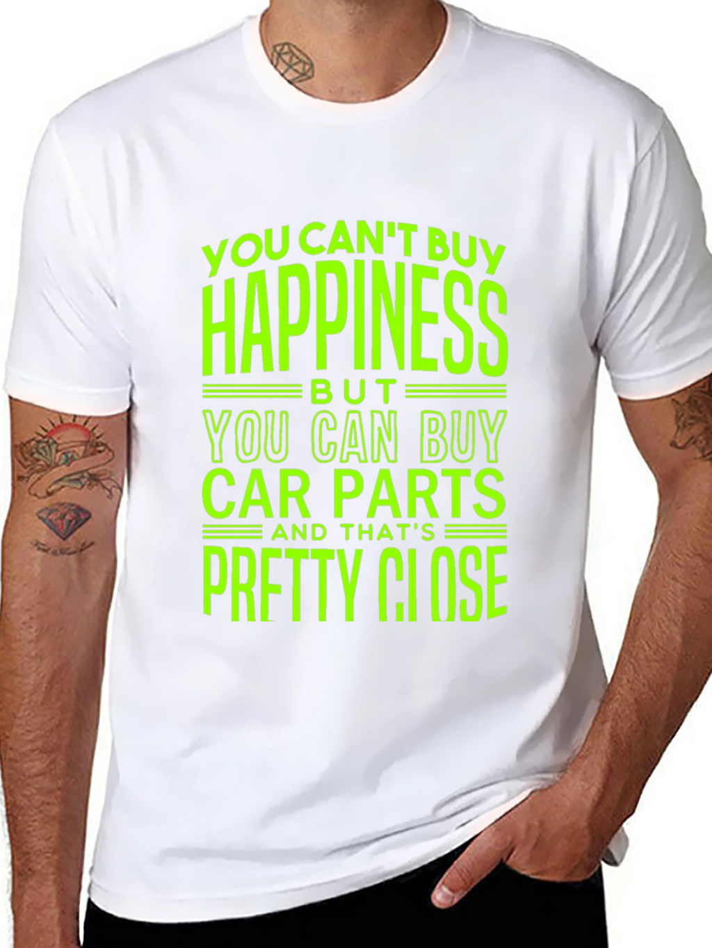Car Parts T-Shirt - Happiness Close Enough