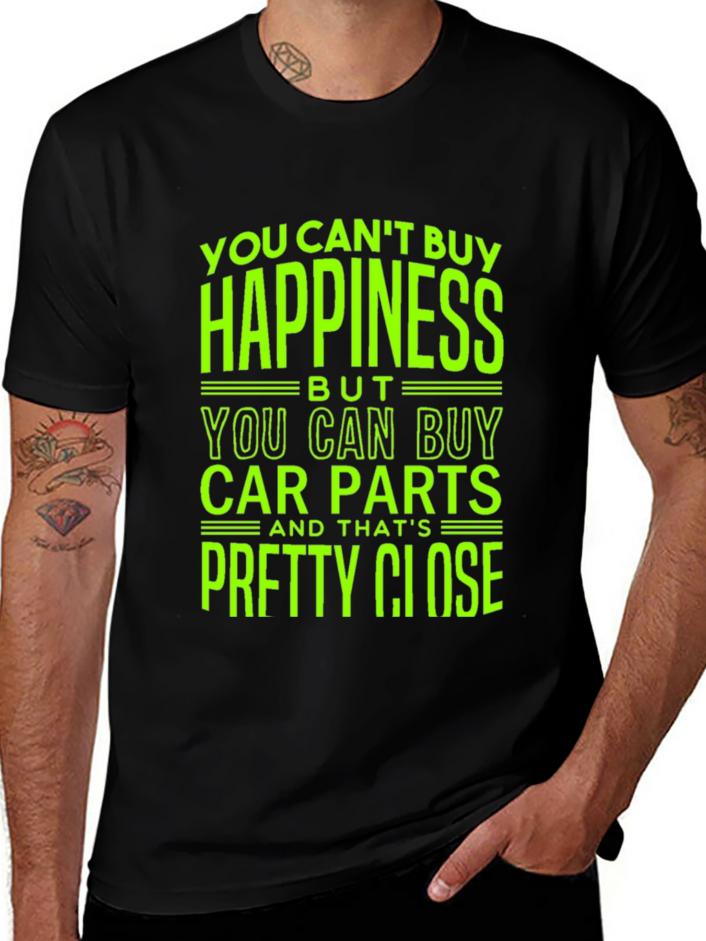 Car Parts T-Shirt - Happiness Close Enough