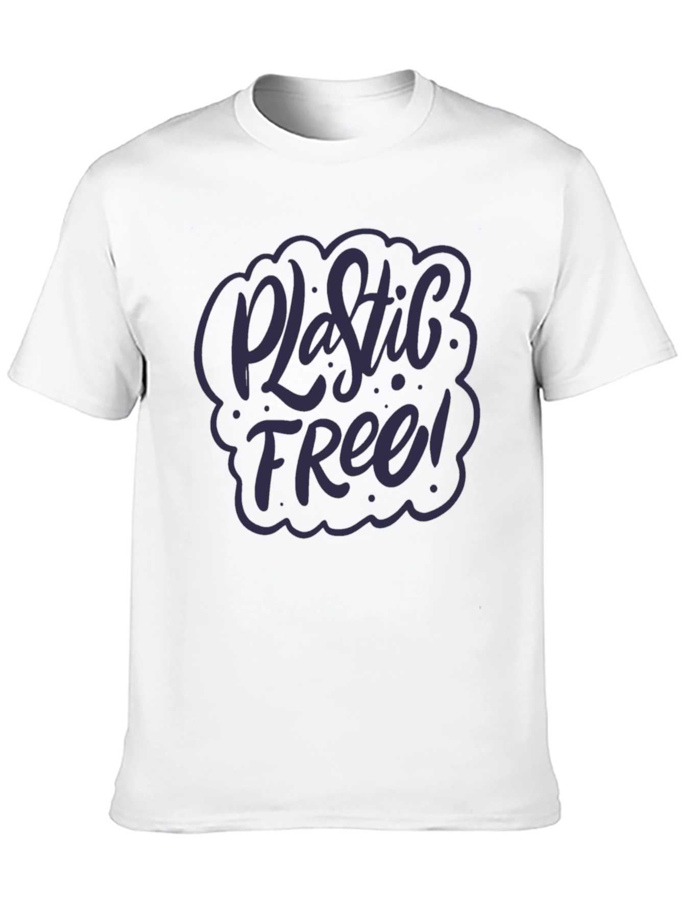 Plastic Free T-Shirt - Eco-Friendly Black Tee
