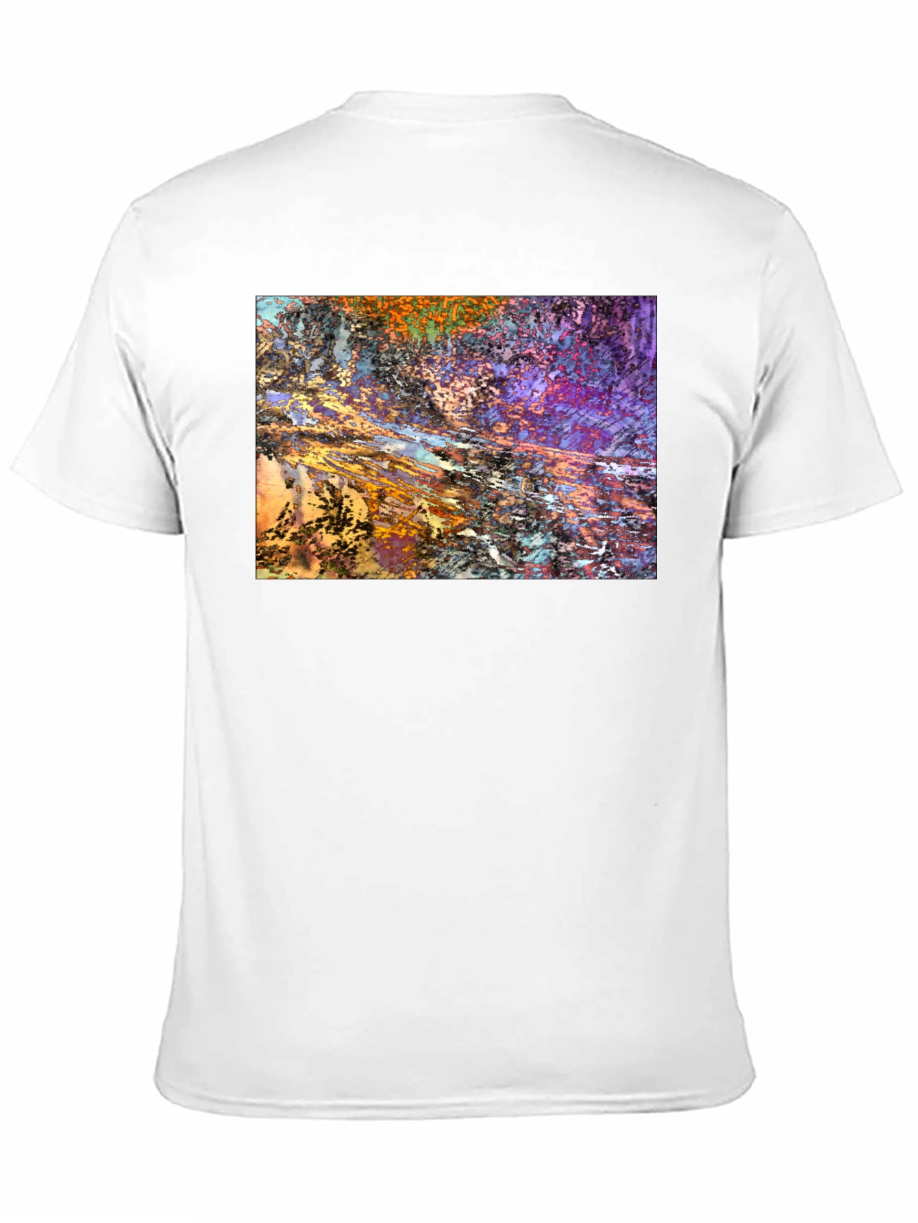 Abstract Art Print Black T-Shirt