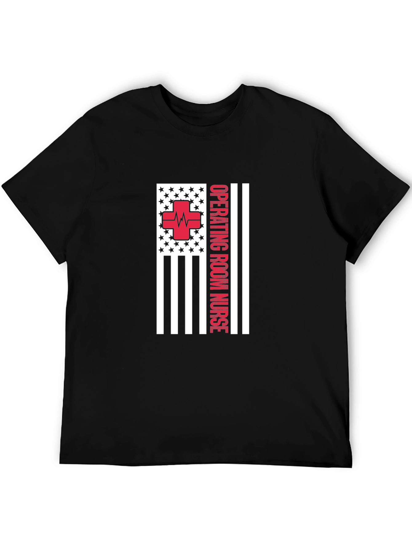 Operating Room Nurse American Flag Tee