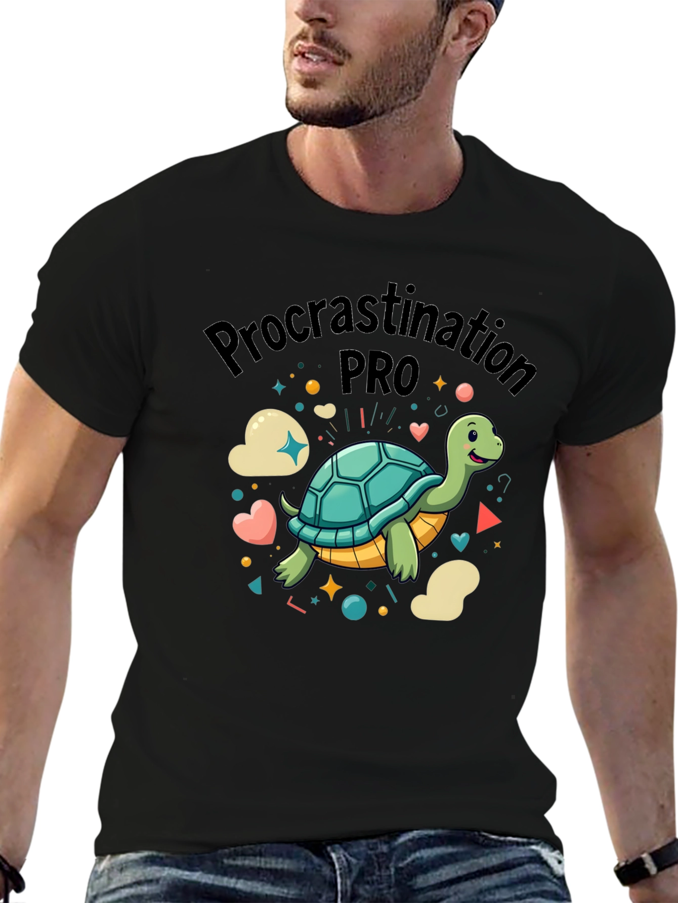 Procrastination Pro Turtle Graphic T-Shirt