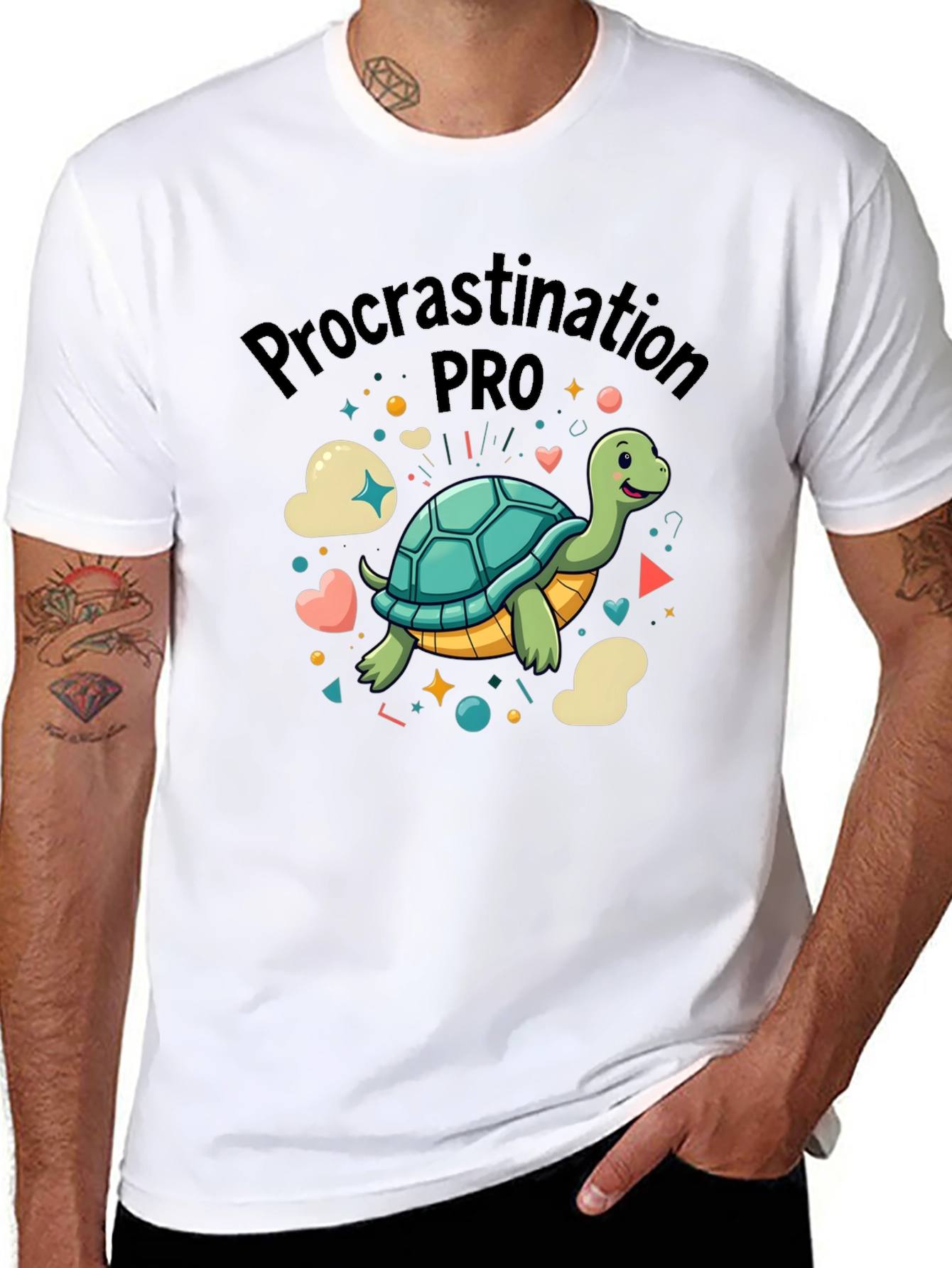 Procrastination Pro Turtle Graphic T-Shirt