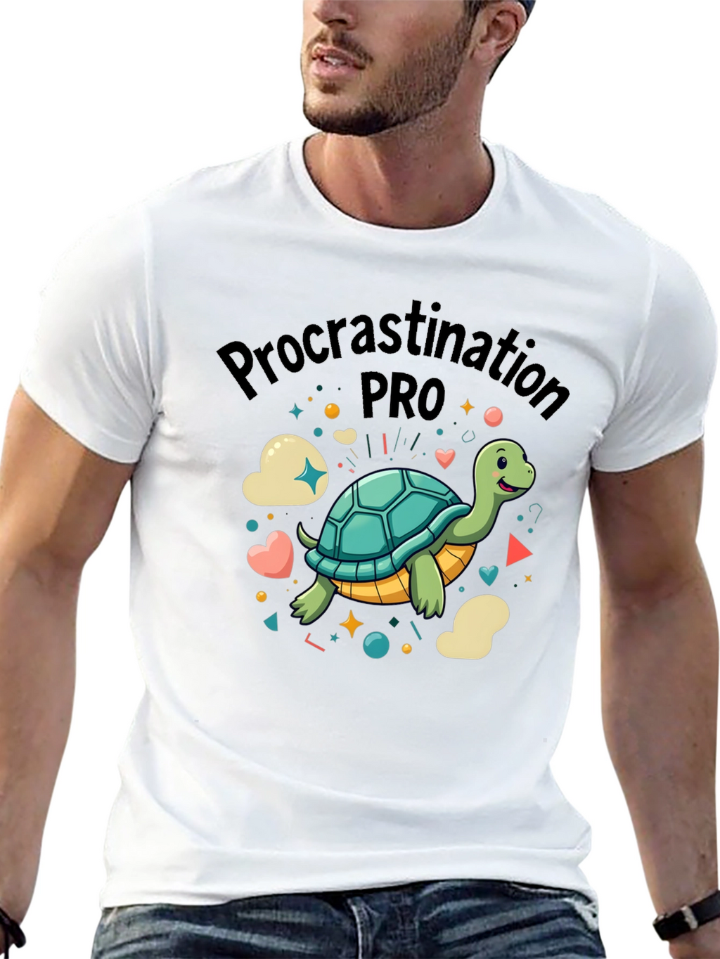Procrastination Pro Turtle Graphic T-Shirt