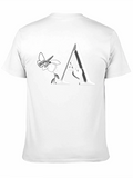 Butterfly Letter A Black Graphic Tee