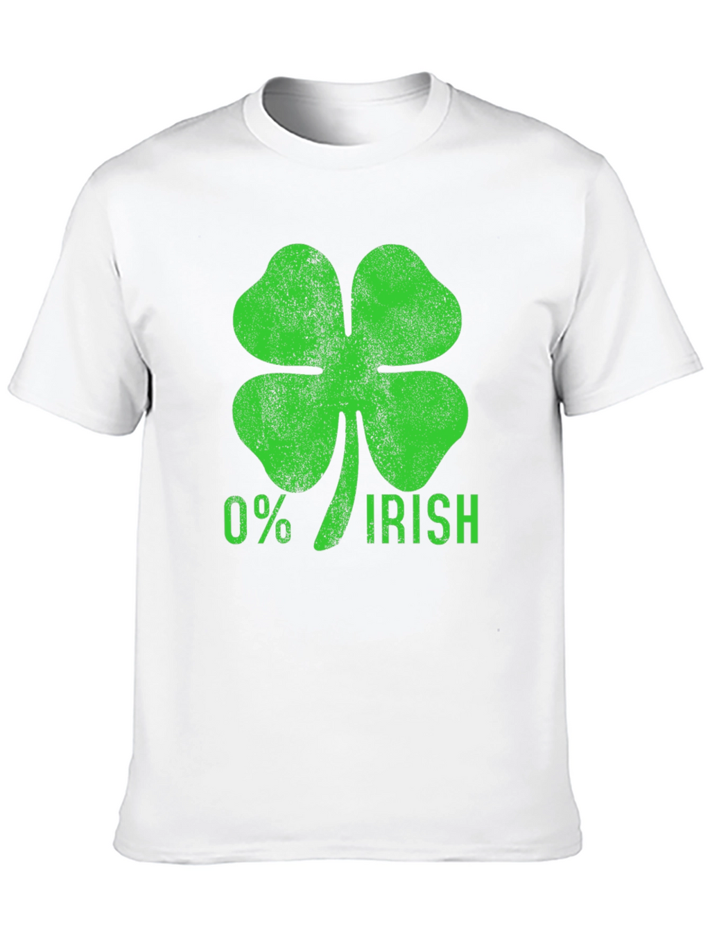 Funny 0% Irish St. Patricks Day Shamrock T-Shirt