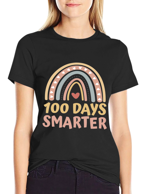 100 Days Smarter Rainbow T-Shirt