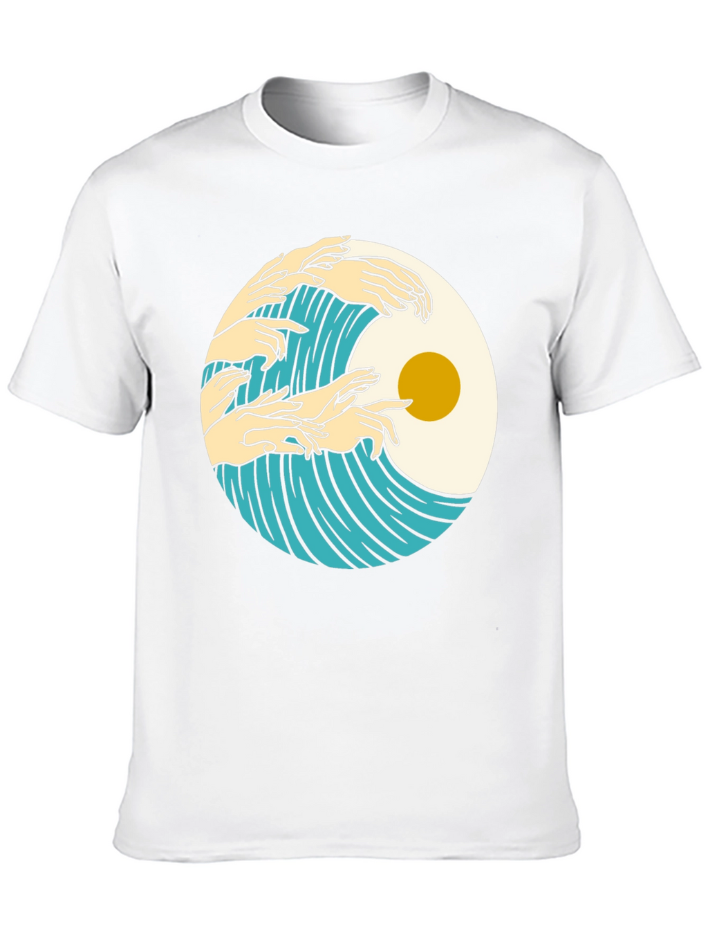 Ocean Wave Hands Graphic Tee