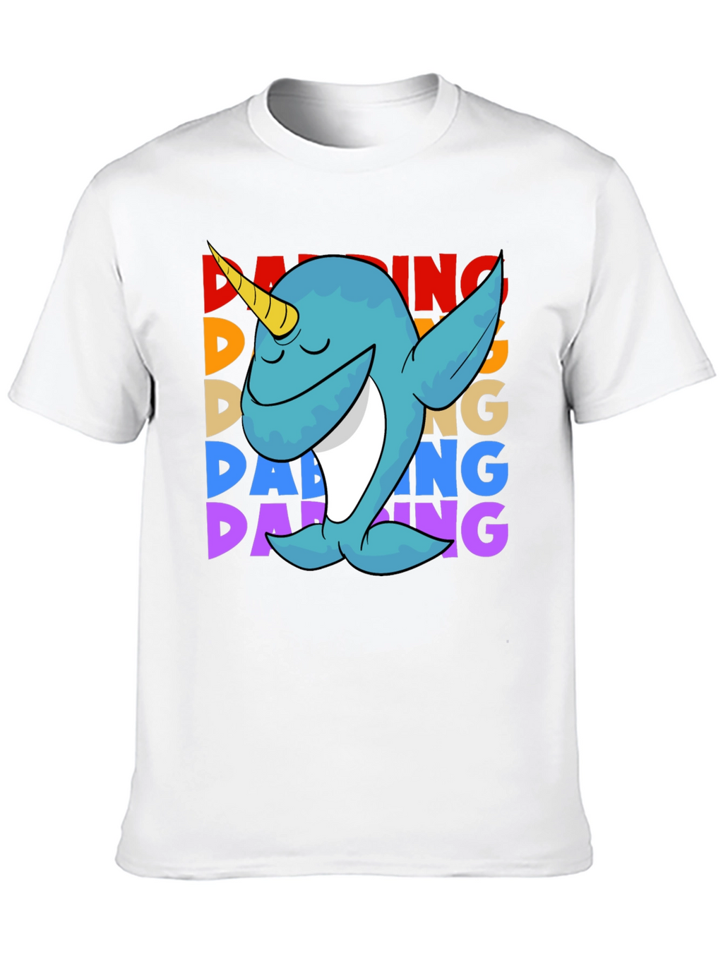Dabbing Narwhal T-Shirt - Cute & Funny Design