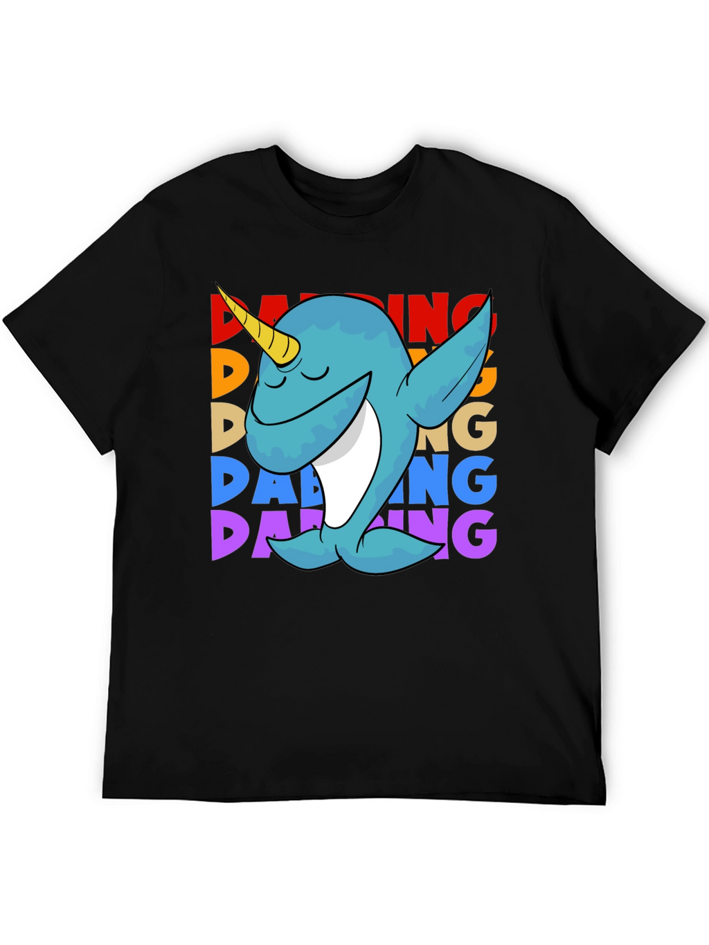 Dabbing Narwhal T-Shirt - Cute & Funny Design