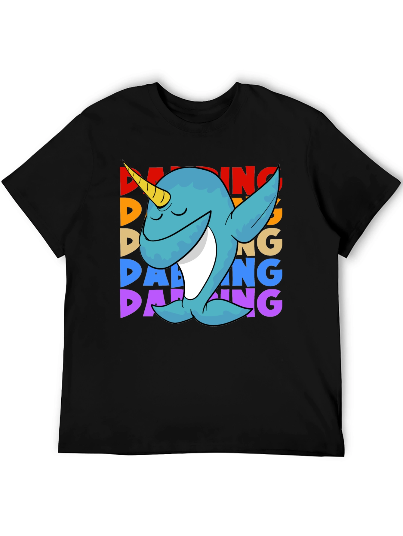 Dabbing Narwhal T-Shirt - Cute & Funny Design
