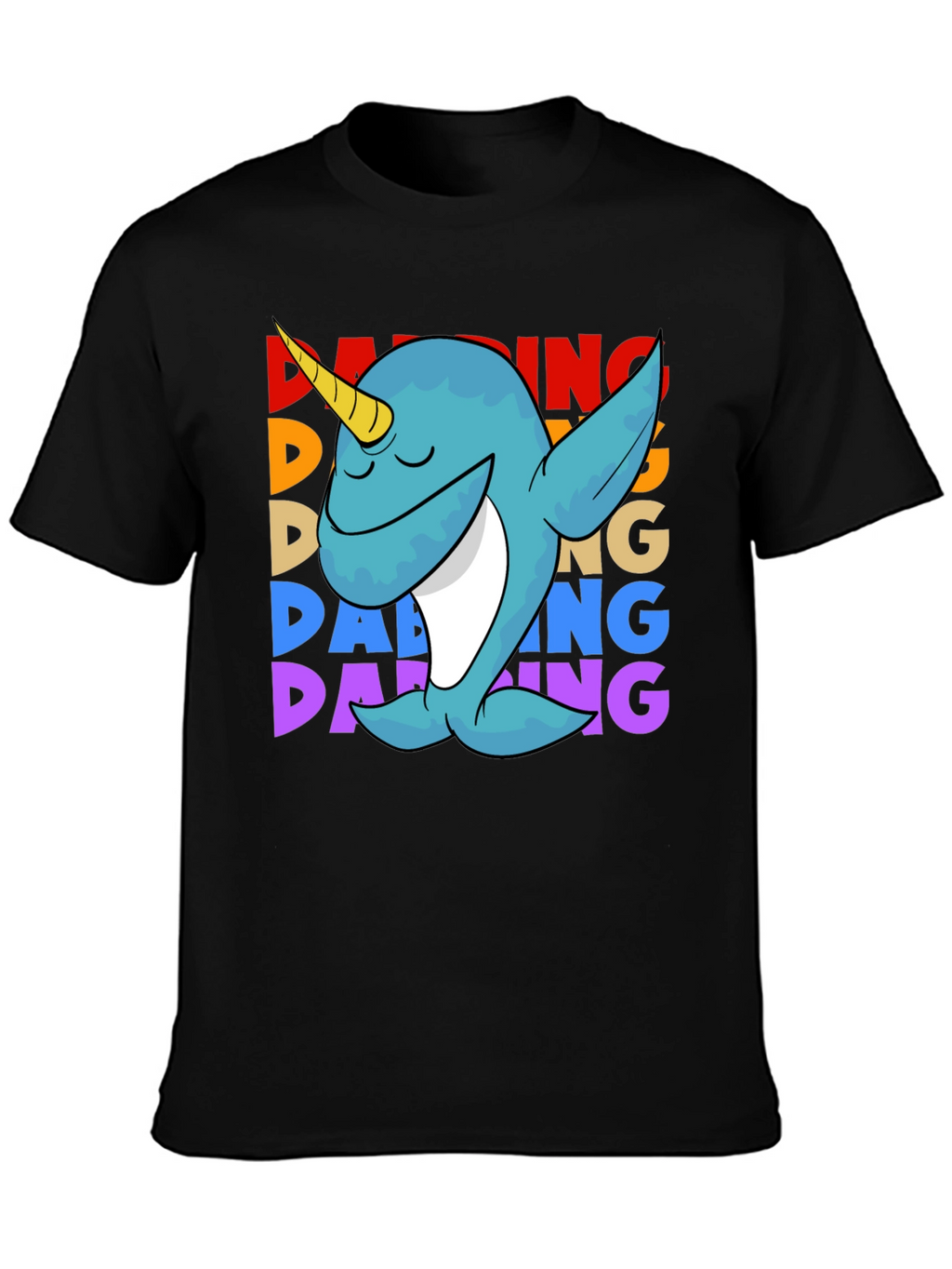 Dabbing Narwhal T-Shirt - Cute & Funny Design