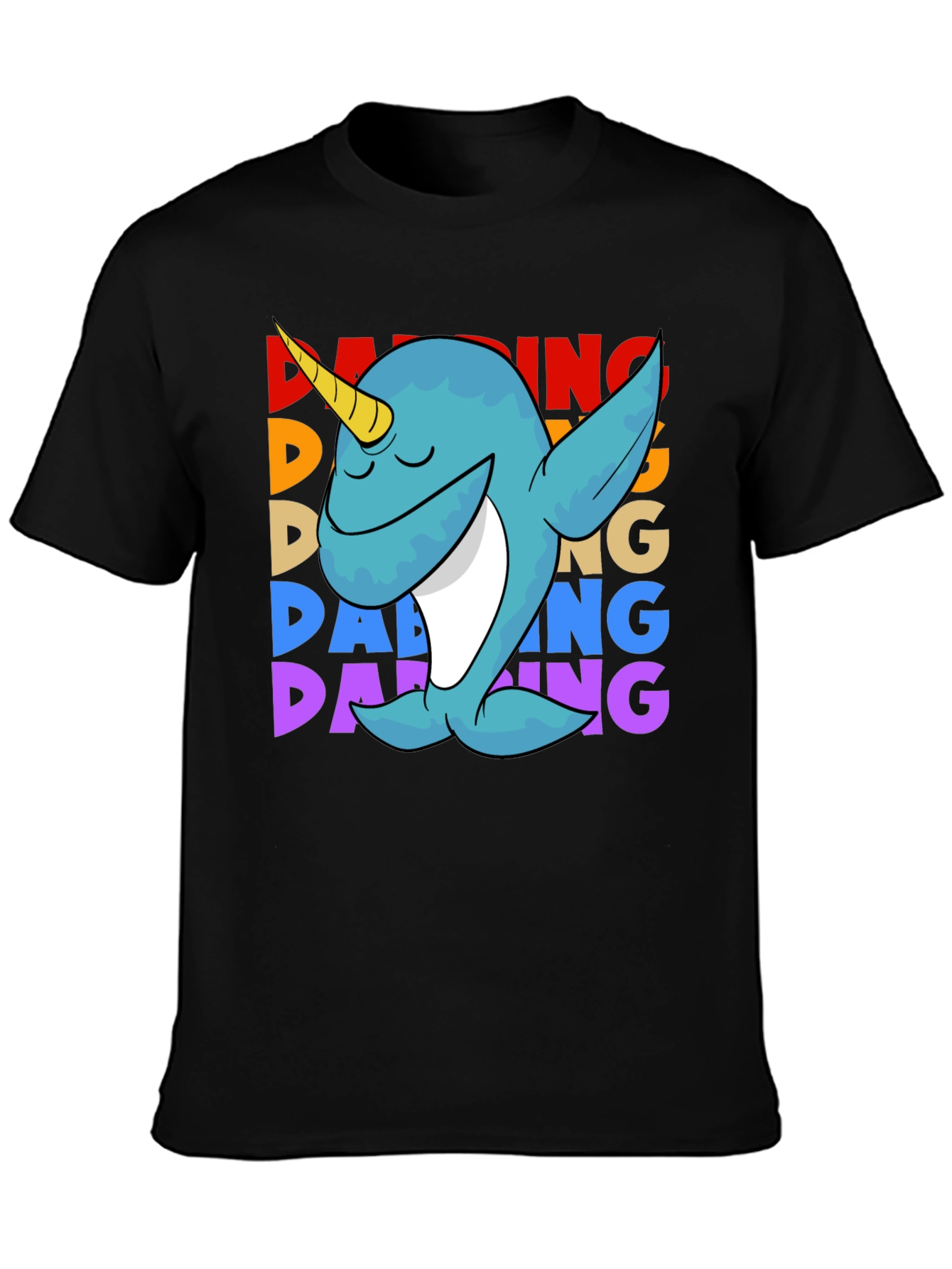 Dabbing Narwhal T-Shirt - Cute & Funny Design