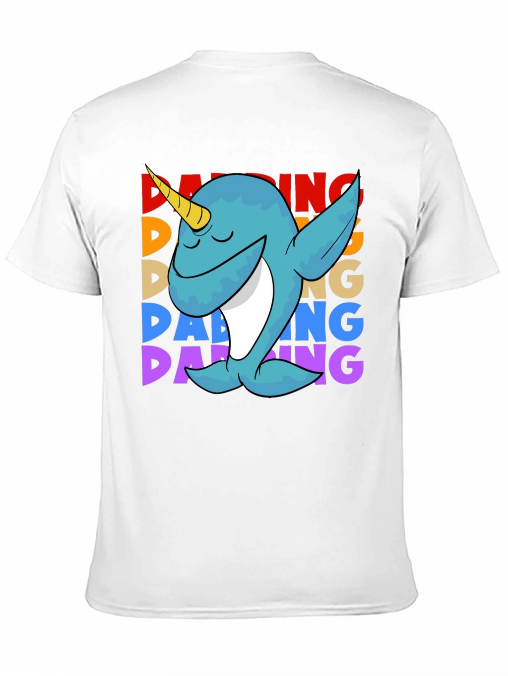 Dabbing Narwhal T-Shirt - Cute & Funny Design