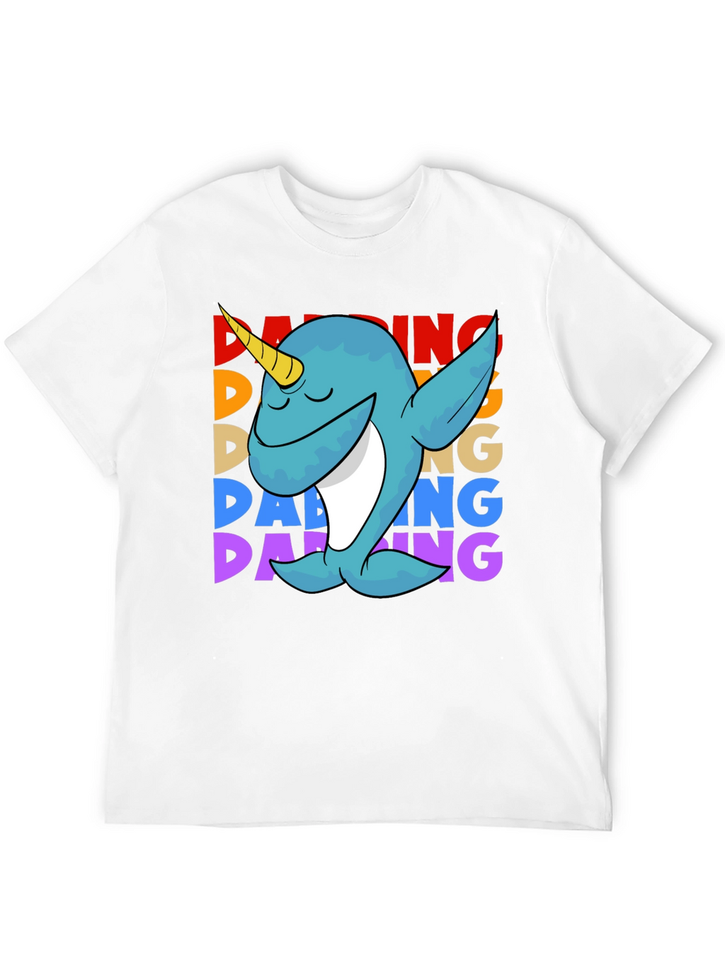 Dabbing Narwhal T-Shirt - Cute & Funny Design