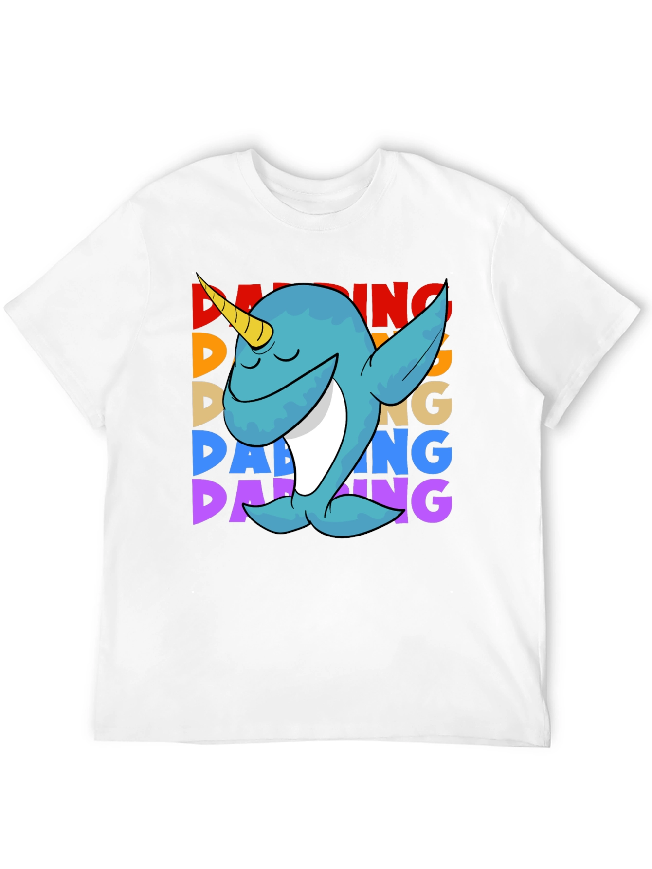 Dabbing Narwhal T-Shirt - Cute & Funny Design