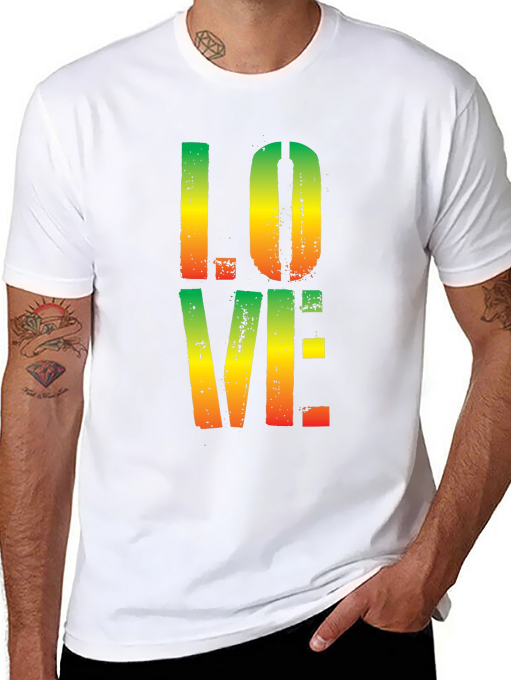 Rasta Love Graphic Tee - Reggae Style
