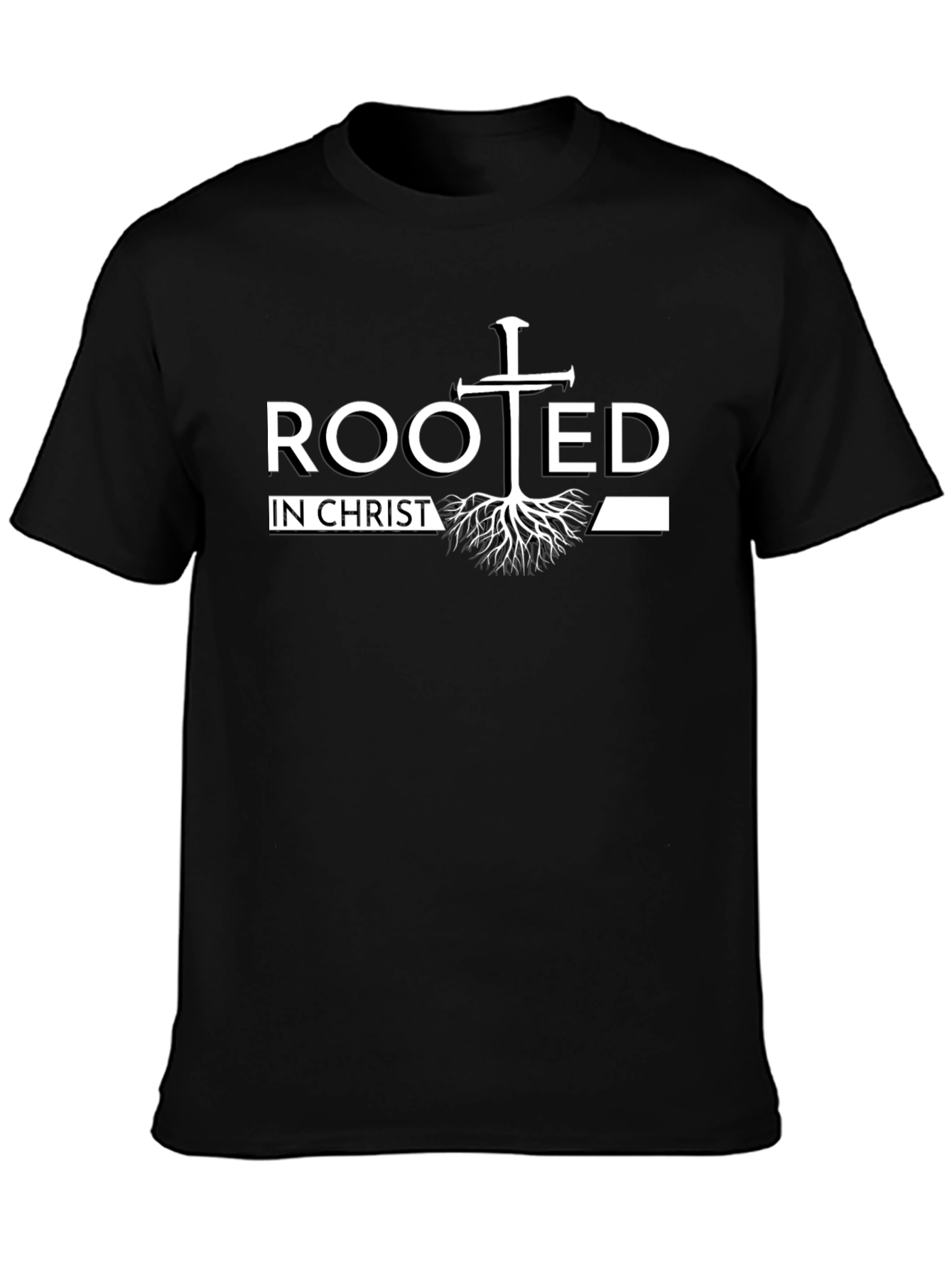 Rooted in Christ Graphic Tee - Christian Faith T-Shirt