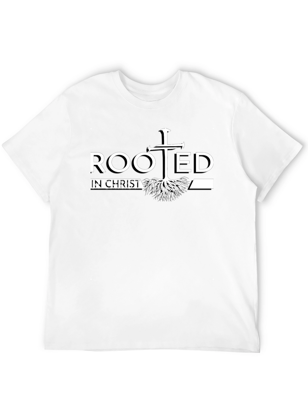 Rooted in Christ Graphic Tee - Christian Faith T-Shirt