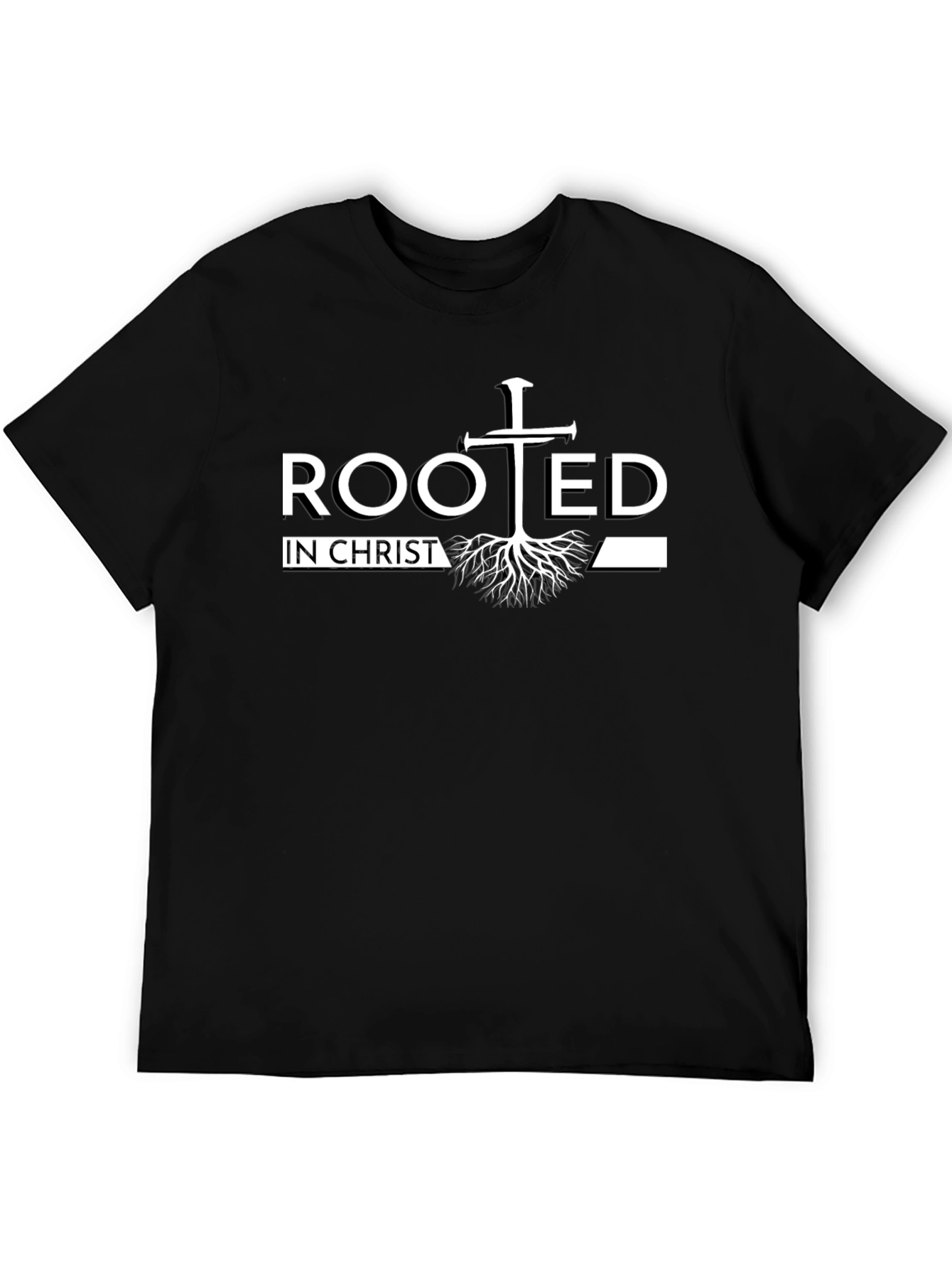 Rooted in Christ Graphic Tee - Christian Faith T-Shirt