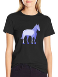 Pixel Horse Black T-Shirt - Retro Gaming Style