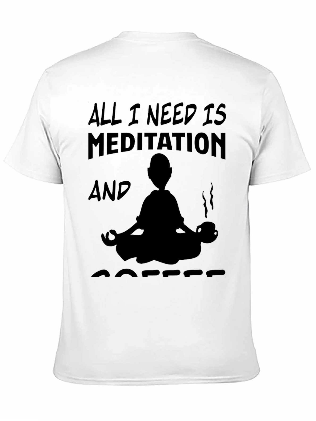 Meditation & Coffee Graphic T-Shirt