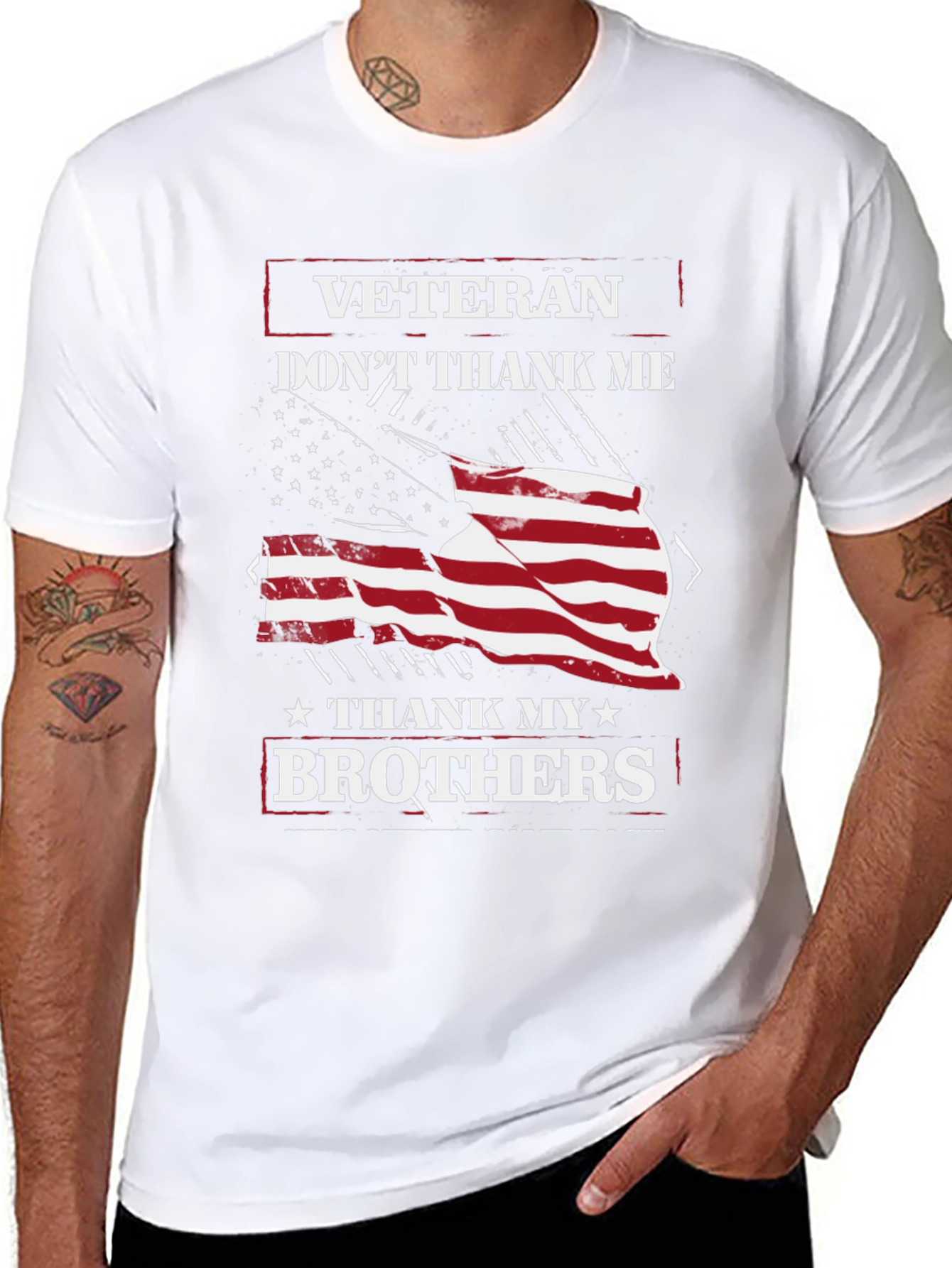 Veteran Thank My Brothers Graphic T-Shirt