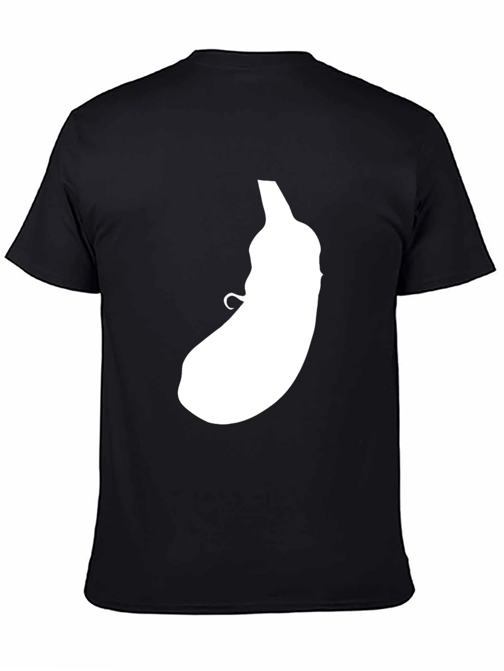 Eggplant Graphic Tee - Black Casual T-Shirt