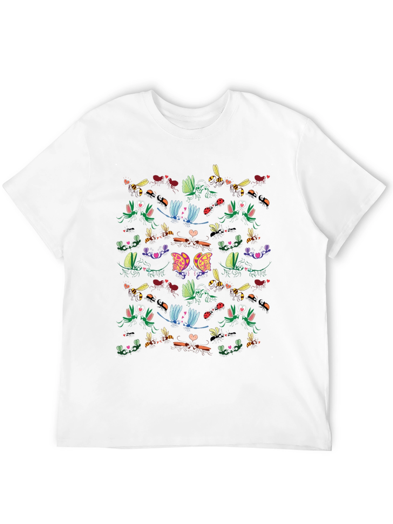 Insect Love Graphic Tee - Black Cotton Blend