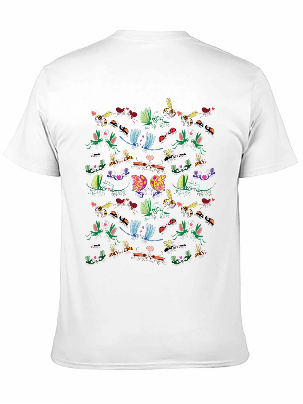 Insect Love Graphic Tee - Black Cotton Blend