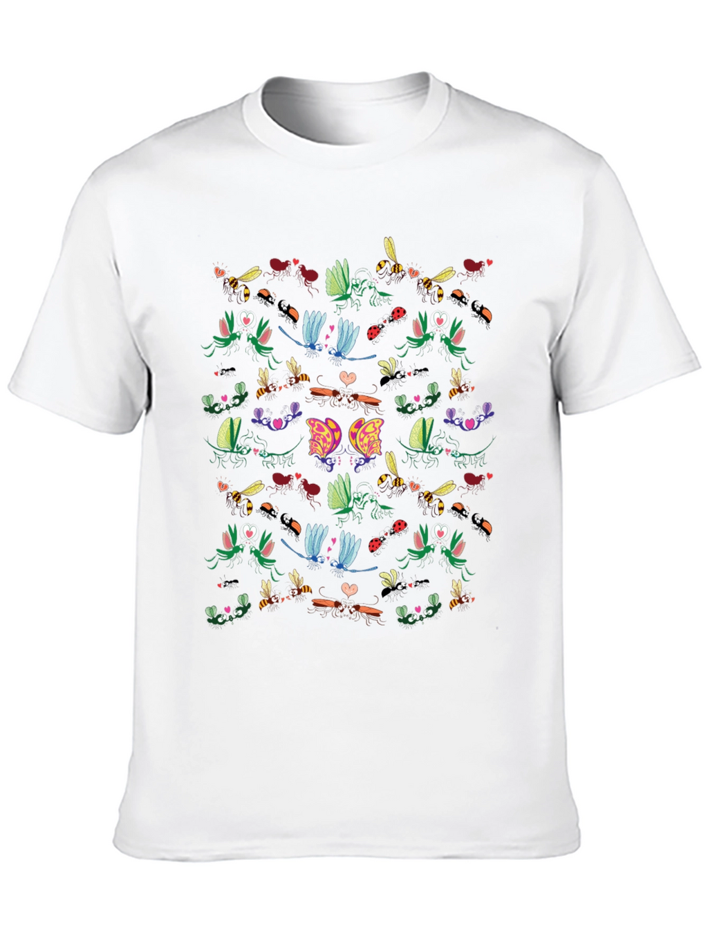 Insect Love Graphic Tee - Black Cotton Blend