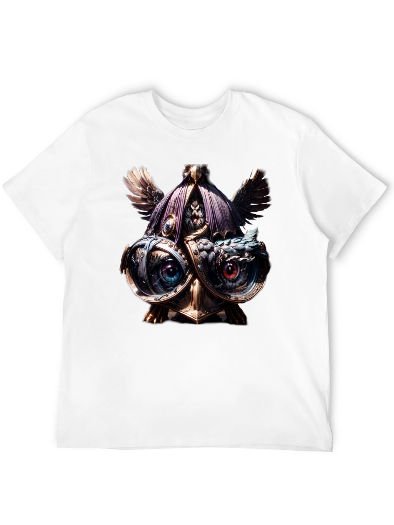 Steampunk Owl T-Shirt - Unique Art Tee