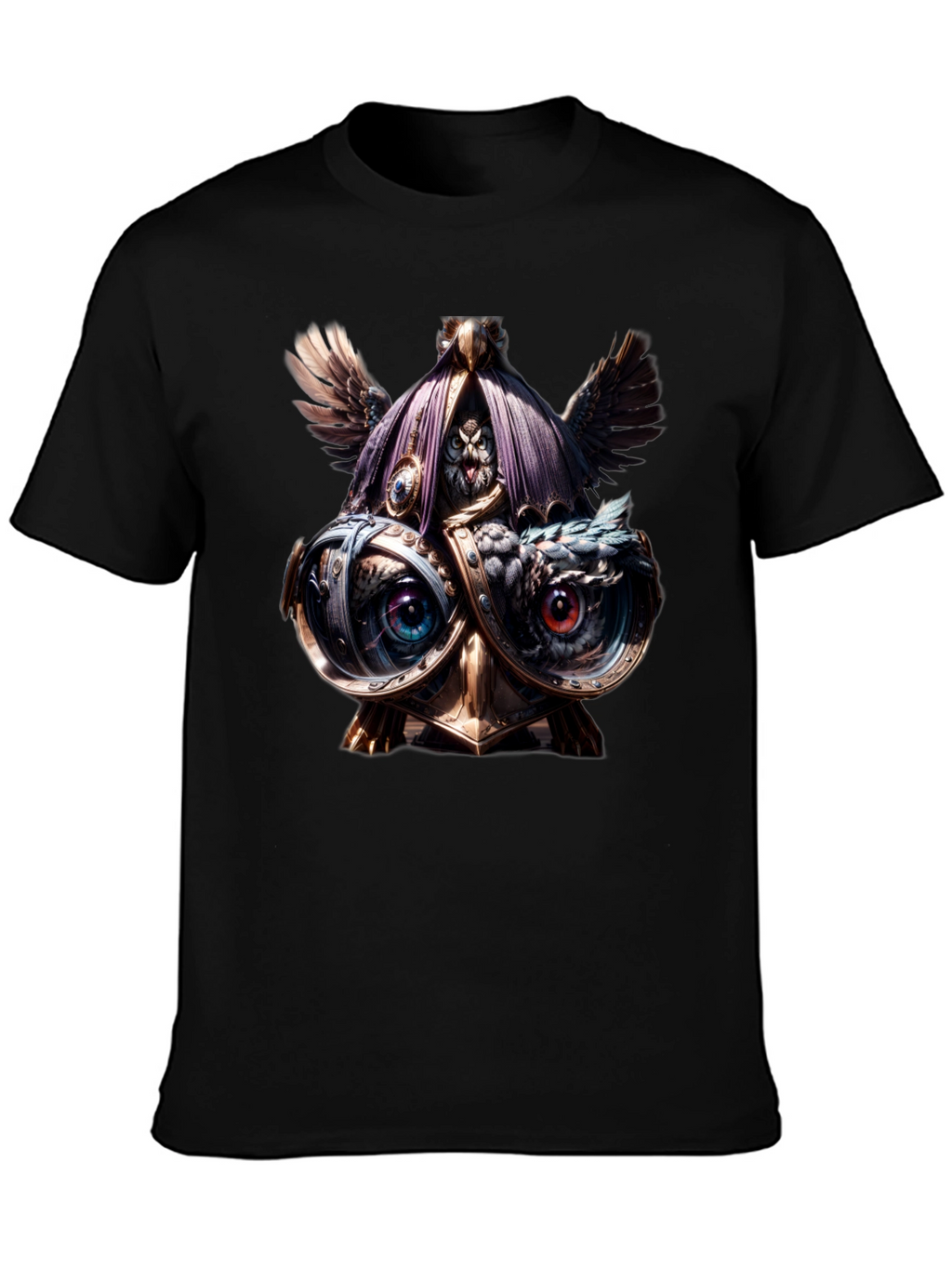 Steampunk Owl T-Shirt - Unique Art Tee