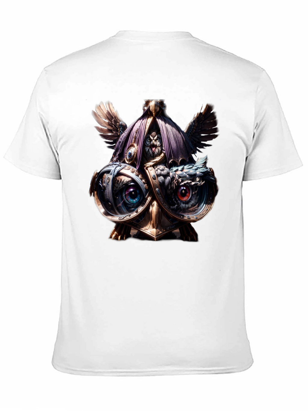 Steampunk Owl T-Shirt - Unique Art Tee